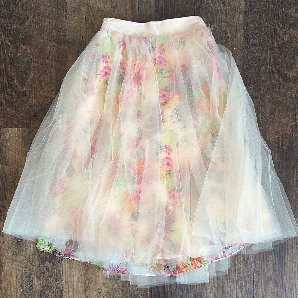 Floral Tulle Skirt